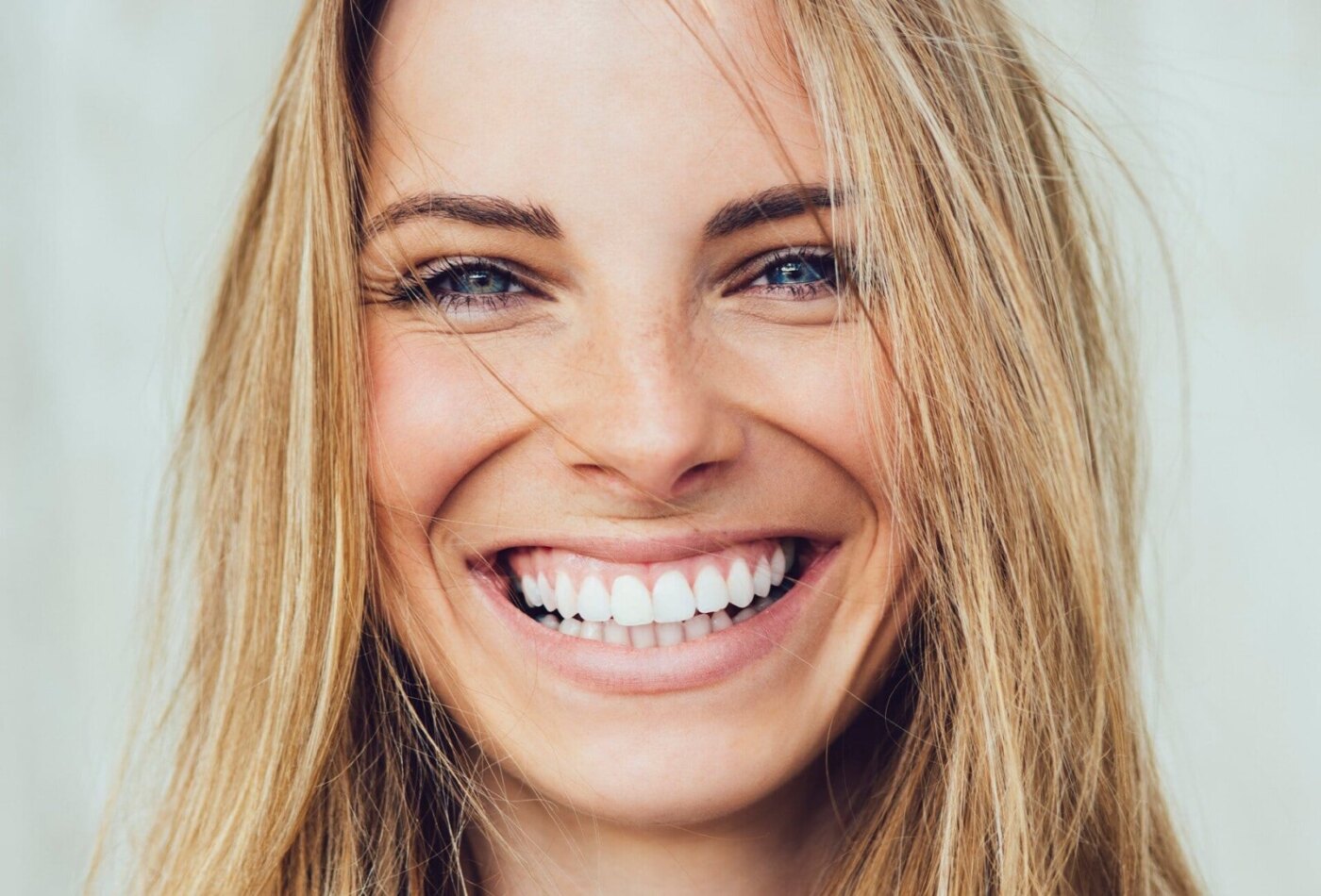 woman with a big smile