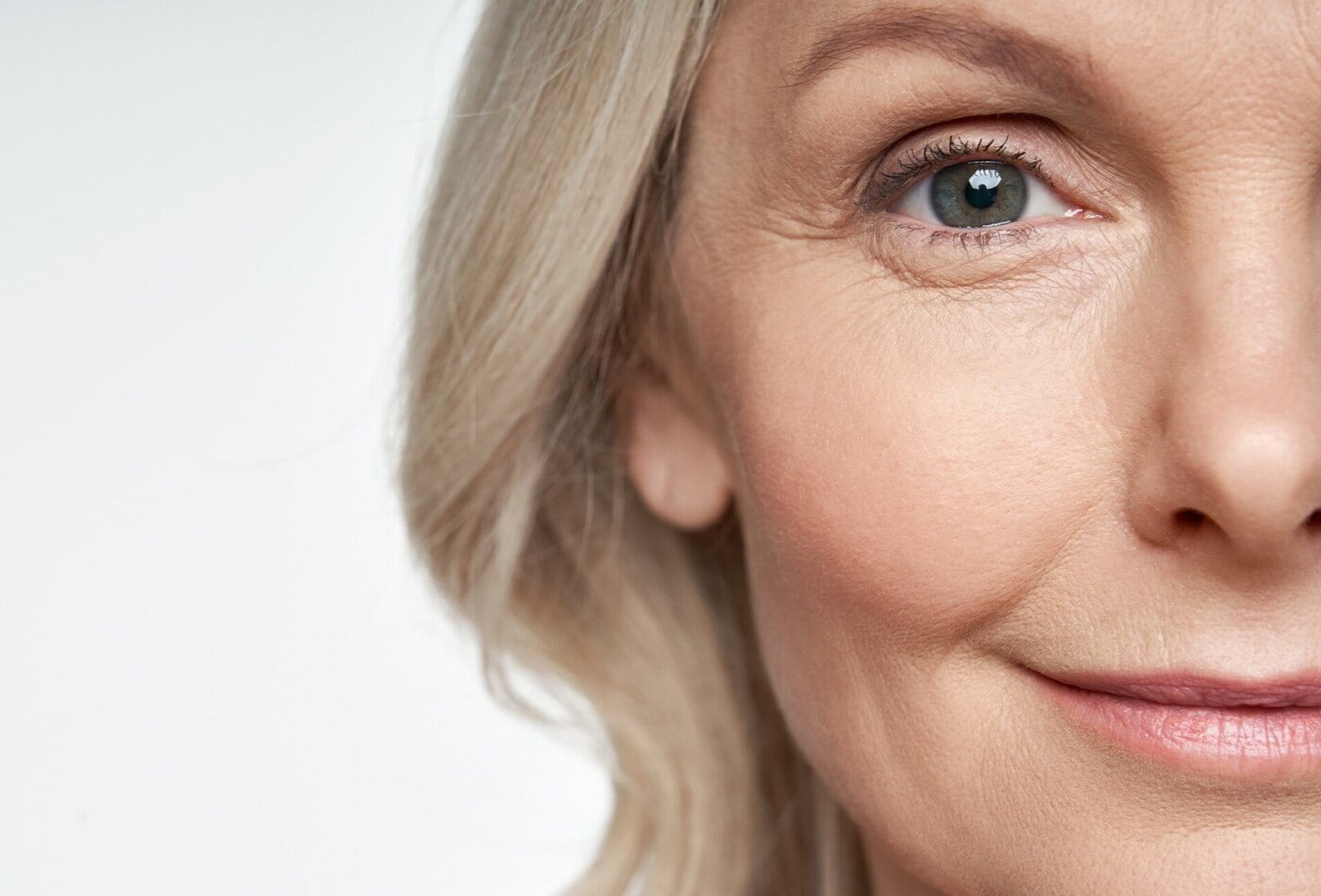 close up of older woman