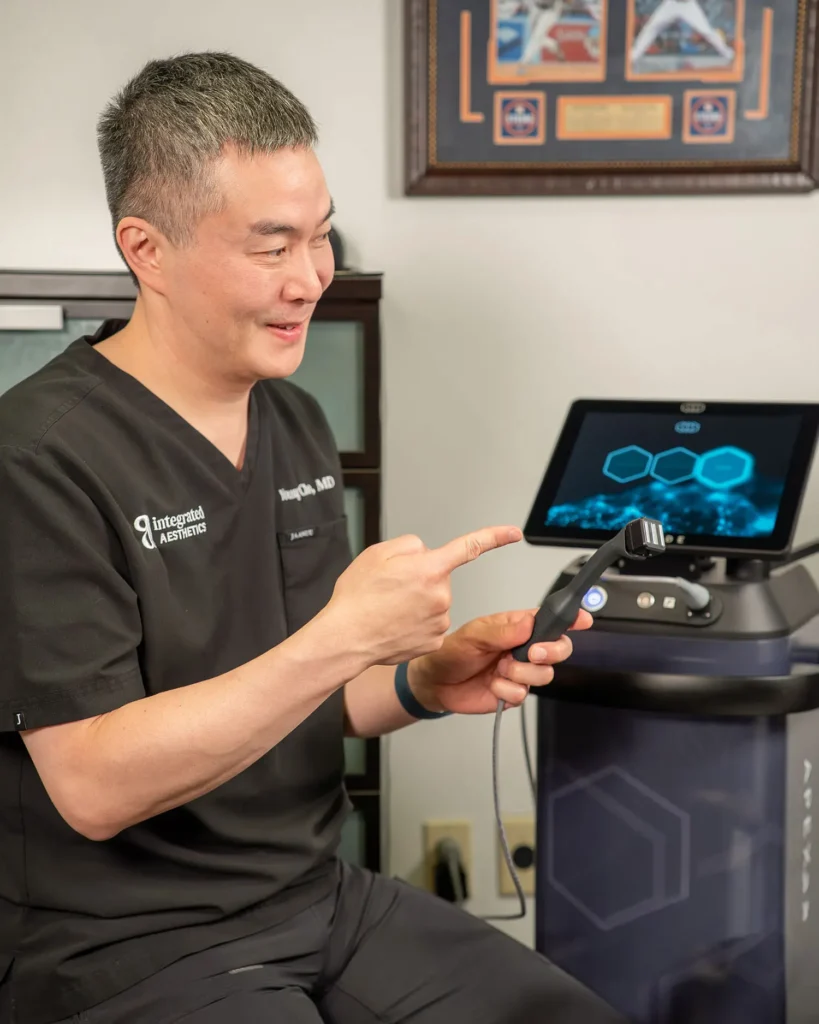 Dr. Cho at InMode Apex treatment consultation